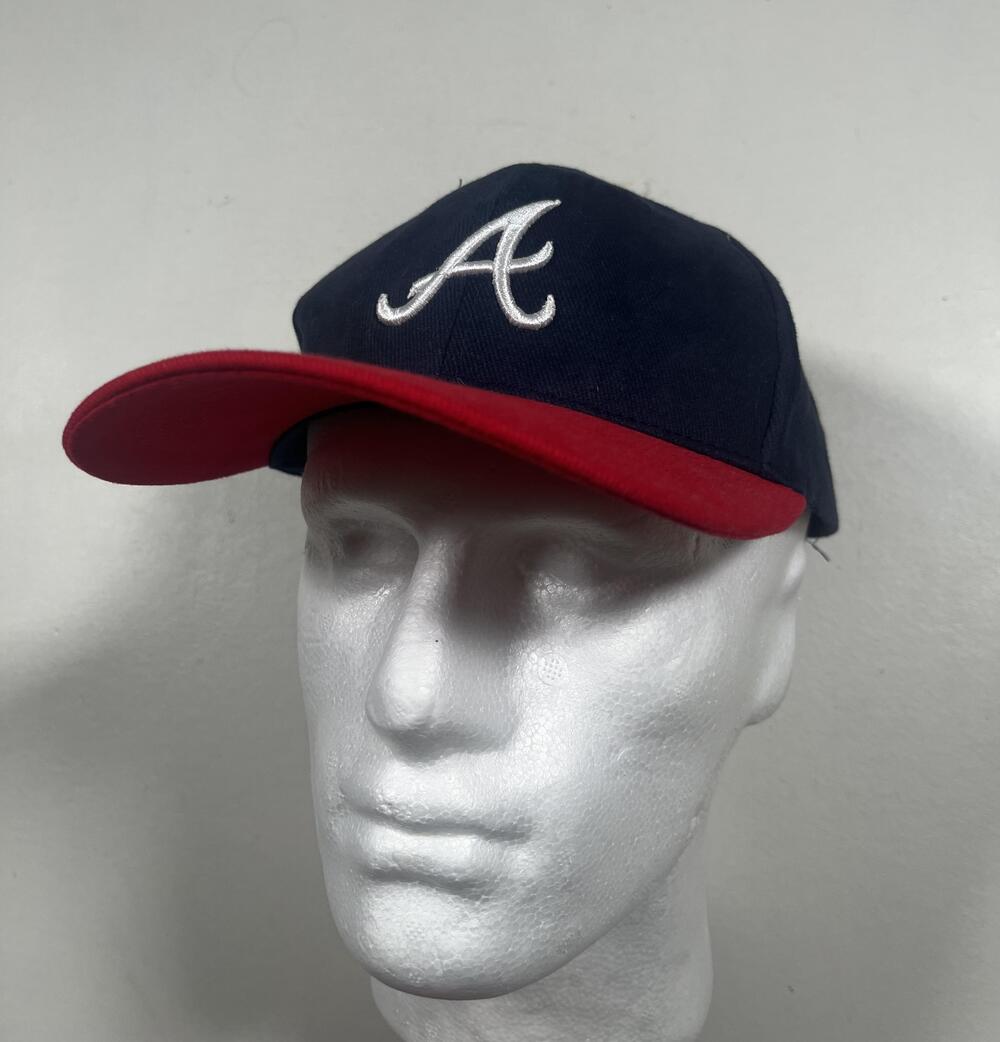 Atlanta Braves Hat Cap Strap Back Mens One Size Blue Red MLB Baseball Chevrolet